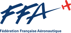 Logo Fédération Française Aéronautique, avion, vol moteur